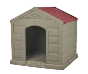 ECO Resin Dog House for Medium and Large Breeds, Taupe, 36"W