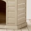 ECO Resin Dog House for Medium and Large Breeds, Taupe, 36"W