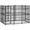 Outdoor Dog Kennel Steel 59.5 ftÂ²