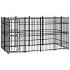 Outdoor Dog Kennel Steel 79.3 ftÂ²