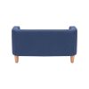 Bennett Linen Sofa Dog Bed with Removable Cushion for Pets Up to 66 lbs, Navy