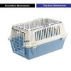 ATLAS Two Door Top Load Plastic Kennel & Pet Carrier, Blue 22-Inch