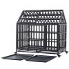 Heavy Duty Dog Cage pet Crate with Roof