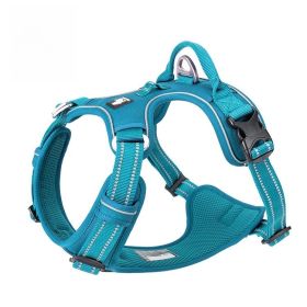 Chest Strap Pet Supplies Explosion-proof Vest Dog Hand Holding Rope (Option: Lake Blue-XS)