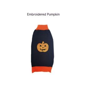 Halloween Pet Costume Teddy Warm Leisure Sweater (Option: Black Embroidery-XS)