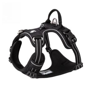 Chest Strap Pet Supplies Explosion-proof Vest Dog Hand Holding Rope (Option: Black-XS)