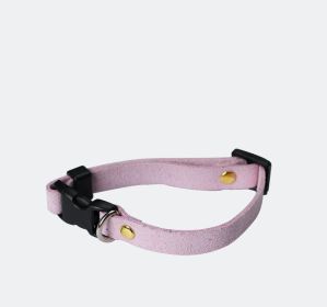 Pet Supplies Pet Cat Dog Accessories Bow Collar Diy Collar Korean Velvet Adjustable (Option: Light Purple-L)