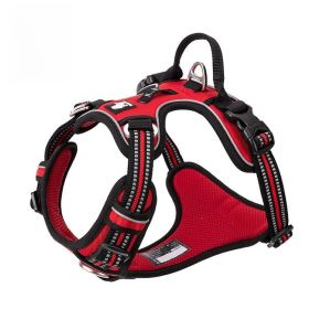 Chest Strap Pet Supplies Explosion-proof Vest Dog Hand Holding Rope (Option: Red-XL)