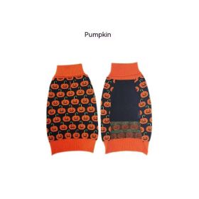 Halloween Pet Costume Teddy Warm Leisure Sweater (Option: Orange Small Pumpkin-S)