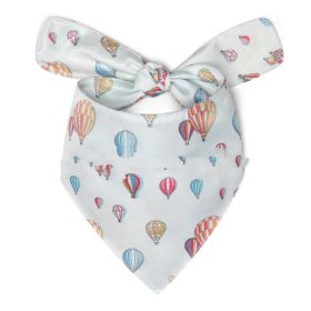 Pet Scarf Summer Pattern Dog Saliva Towel (Option: Hot Air Balloon-S)