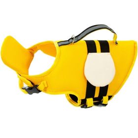 Animal-shaped Bee Dog Life Jacket Medium (Option: Yellow Bees-S)