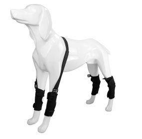 Pet Leg Support Protective Cover (Option: Black-L)