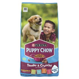 Purina Puppy Chow High Protein Dry Puppy Food, Tender & Crunchy With Real Beef, 30 lb. Bag (Brand: Puppy Chow)
