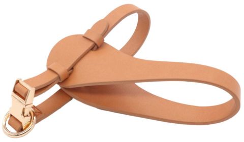 Pet Life 'Ever-Craft' Boutique Series Adjustable Designer Leather Dog Harness (Color: Brown)