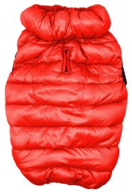 Pet Life 'Pursuit' Quilted Ultra-Plush Thermal Dog Jacket (Color: Red)