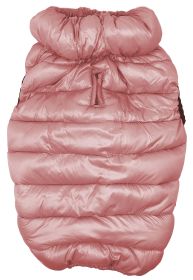 Pet Life 'Pursuit' Quilted Ultra-Plush Thermal Dog Jacket (Color: Pink)