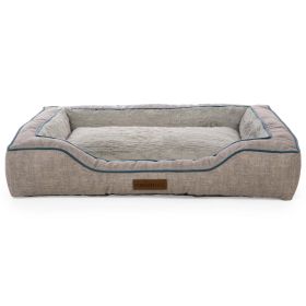 Bolstered Bliss Mattress Edition Dog Bed, Large, 36"x26", Up to 70lbs (Color: gray)