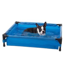 Pet Products Dog Pool & Pet Bath Blue X-Large 32 X 50 X 9 Inches (size: )