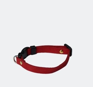 Pet Supplies Pet Cat Dog Accessories Bow Collar Diy Collar Korean Velvet Adjustable (Option: Big Red-M)