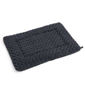 Pet Pad Dual-use Dog Mattress Four Seasons Easy To Clean Oxford Cloth Mat Dog Cage Mat (Option: Dark Gray-XL)