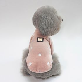 Pet Clothing Autumn Winter New Pullover (Option: Pink-M)